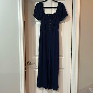 Navy blue jumpsuit. Soft and comfy
